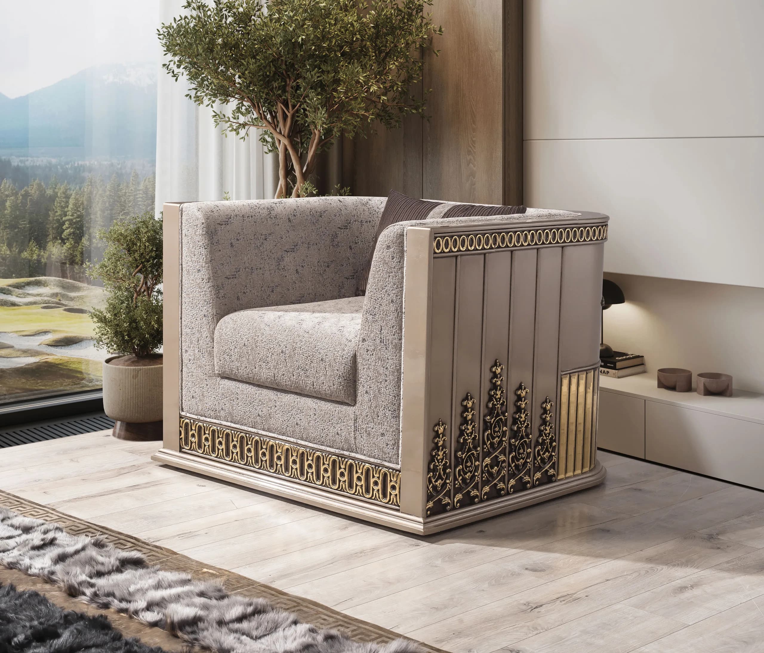 Gucci suite arranged in an interior