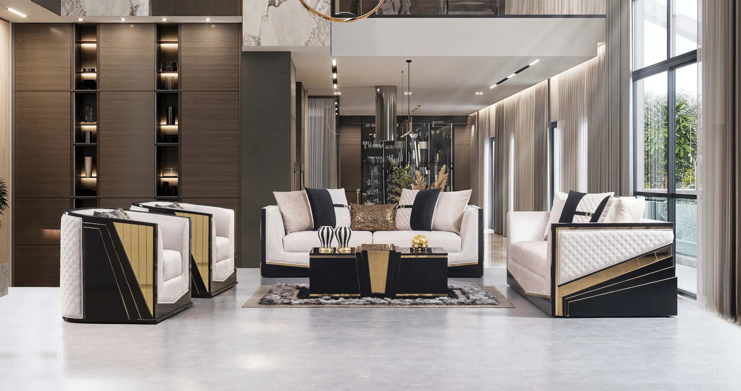 Roma suite arranged in an interior