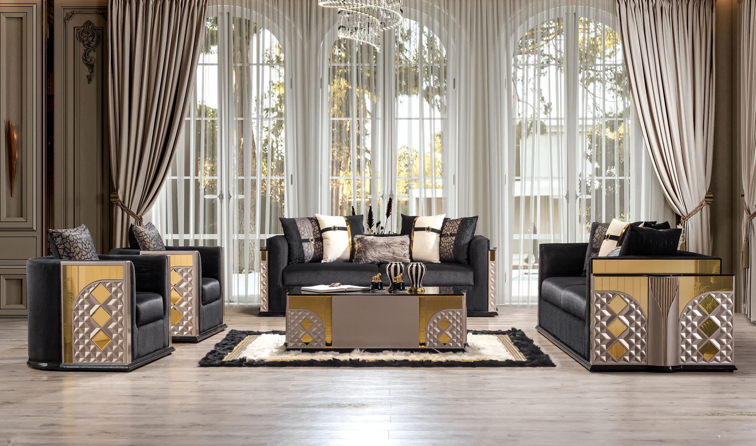 Valencia suite arranged in an interior