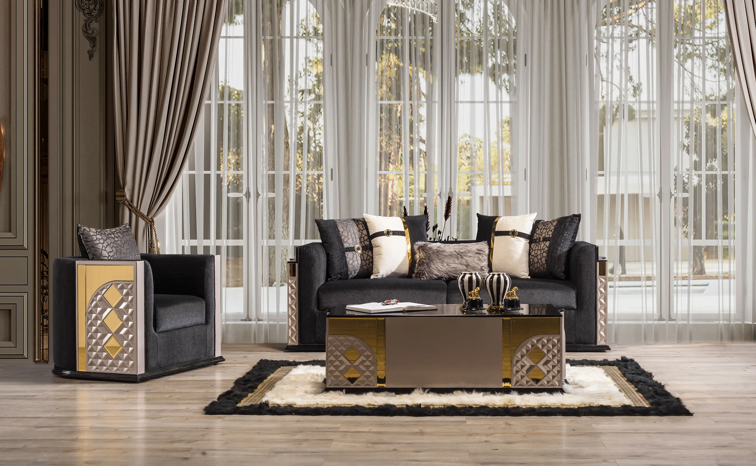 Valencia suite arranged in an interior